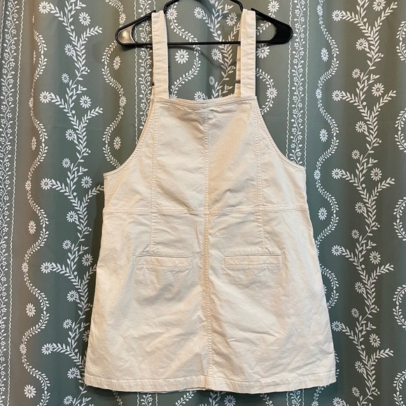 Toad & Co Earthworks Organic Cotton Blend Overall Jumper Dress Cream Khaki XL - Picture 2 of 9